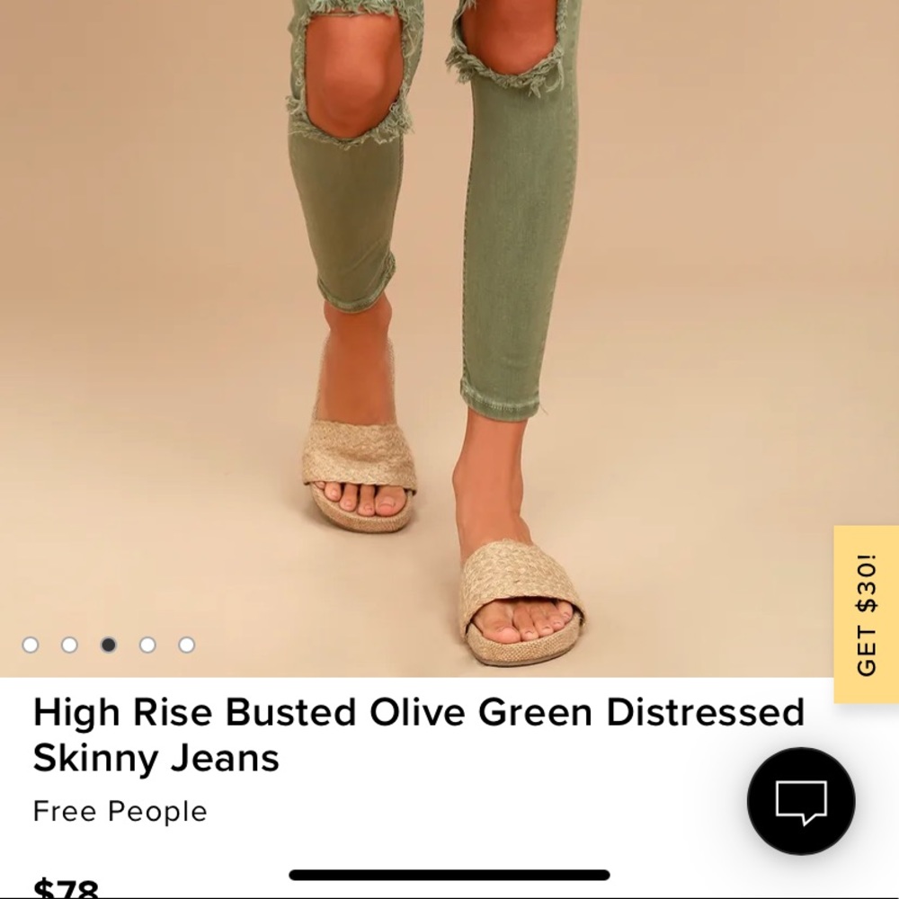 Free people sold out busted knee jeans